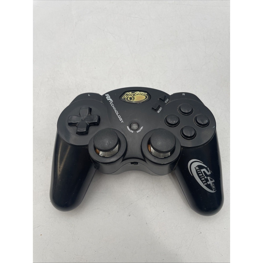 Mad Catz Lynx Wireless PS2 Controller #8246 Black-No Dongle